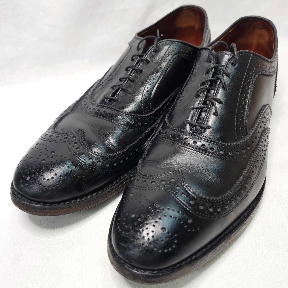 Allen Edmonds Dress McAllister Black Wingtip Oxford Shoes 6205 Men's 11.5 D